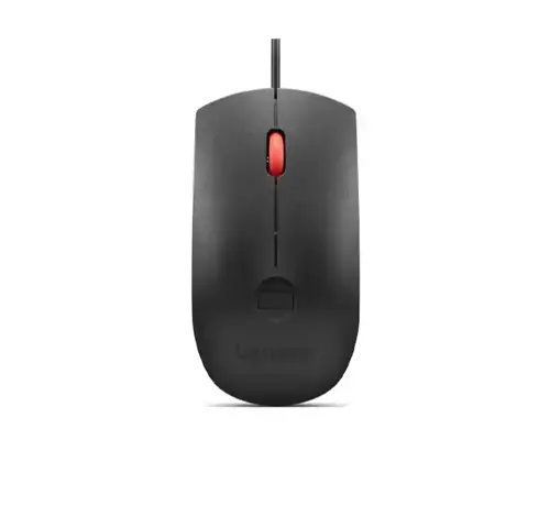 Mouse Lenovo Fingerprint, Wired, USB (Negru)