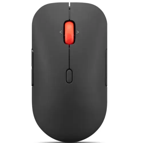 Mouse Lenovo Multi-Mode Pro Plus 6050, Wireless 2.4Ghz, Bluetooth, 4000DPI (Negru/Portocaliu)