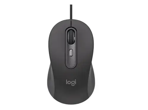 Mouse Logitech M520, Wired, USB Type-C (Negru/Gri)