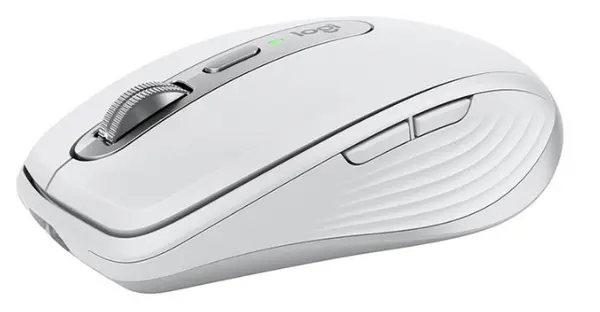 Mouse Logitech - MX Anywhere 3S, optic, fără fir, gri deschis