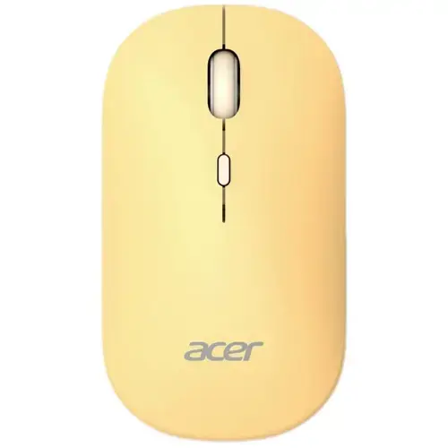 Mouse Optic Acer AMR130, USB-A/USB Wireless/Bluetooth, 1600 DPI, Galben