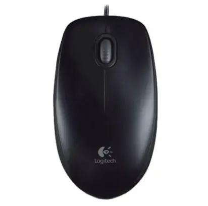 Mouse Optic Logitech B100, USB, 800 DPI (Negru)