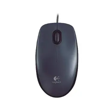 Mouse Optic Logitech M90, USB, 1000 dpi (Negru/Gri)