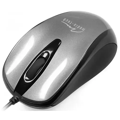 Mouse Optic Media-Tech MT1091S, 800 dpi, USB (Argintiu)