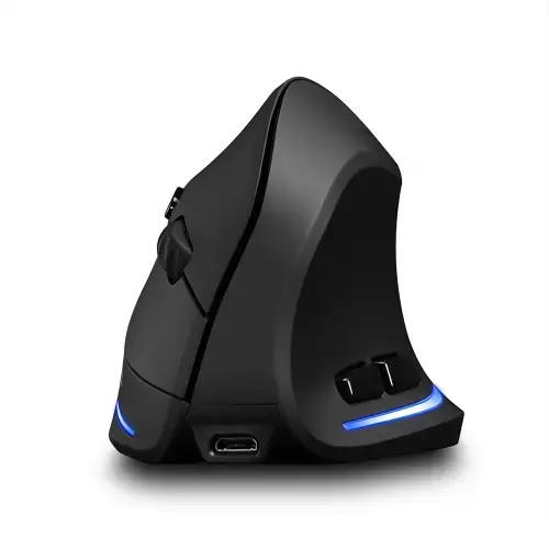 Mouse optic Reincarcabil Vertical Media-Tech VERTIC RF MT1123, Wireless, 5 butoane, Iluminat, Negru