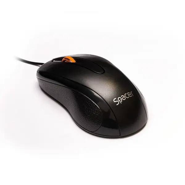 Mouse optic Spacer cu fir usb 1000 dpi negru Mouse optic Spacer cu fir usb 1000 dpi negru