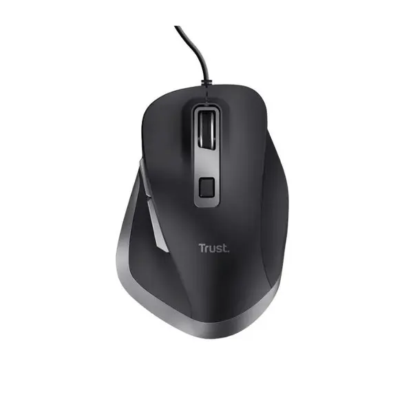 Mouse Optic Trust Fyda, cu fir, USB, 5000 DPI (Negru)