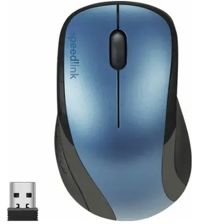 Mouse Optic Wireless Speedlink Kappa, 1600 DPI (Negru/Albastru)