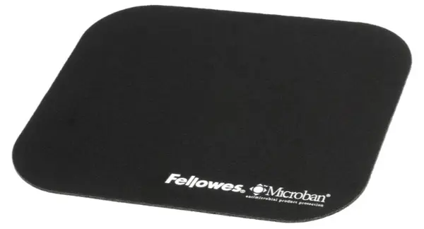 Mouse pad Fellowes - Microban, antibacterian, S, moale, negru