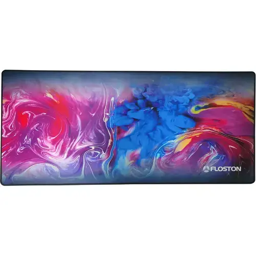 Mouse Pad Floston POSITIVE PINK, 900 x 400 x 3mm, baza cauciucata, suprafata textila, margini cusute (Multicolor)