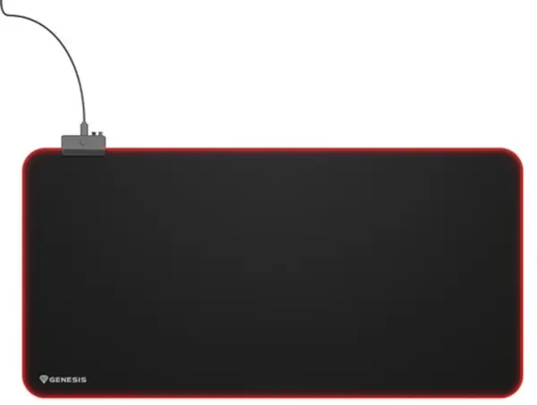 Mouse pad gaming Genesis - Boron 500, XXL, RGB Logo,moale, negru