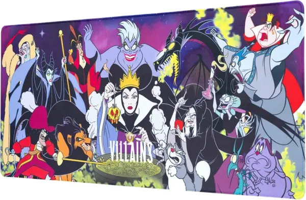 Mouse pad gaming Grupo Erik - Villanas Disney, XL, moale, multicolor