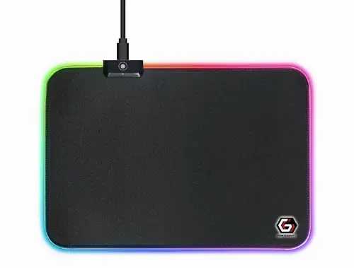 Mouse Pad Gembird MP-GAMELED-M Gaming LED, M, 250mm x 350mm x 4mm (Negru)