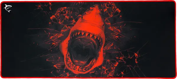 Mouse pad pentru gaming White Shark - SKYWALKER, XL, moale,roșu/negru