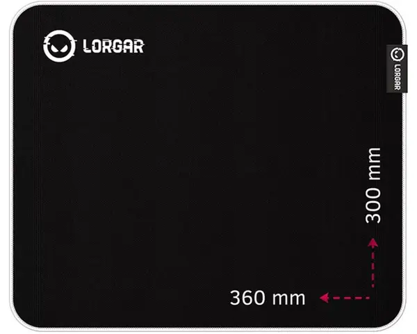 Mouse pad pentru jocuri Lorgar - Legacer 753, L, moale, negru/violet