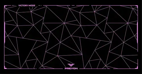Mouse Pad PREYON Falcon Speed PFS120, XXL, 1200 x 600 x 3 mm (Negru/Violet)