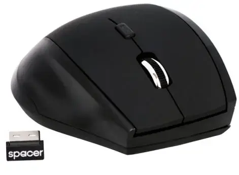 Mouse Spacer SPMO-291, Wireless (Negru)
