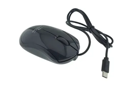 Mouse Titanum TM125K, Wired, 3 butoane, USB-C (Negru)