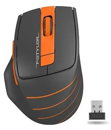 Mouse Wireless A4Tech Fstyler FG30 (Negru/Portocaliu)