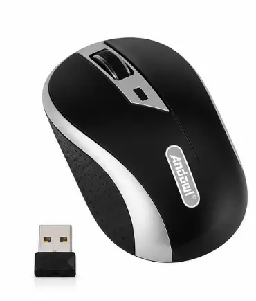 Mouse wireless Andowl QM63 de 2.4GHz design ergonomic USB