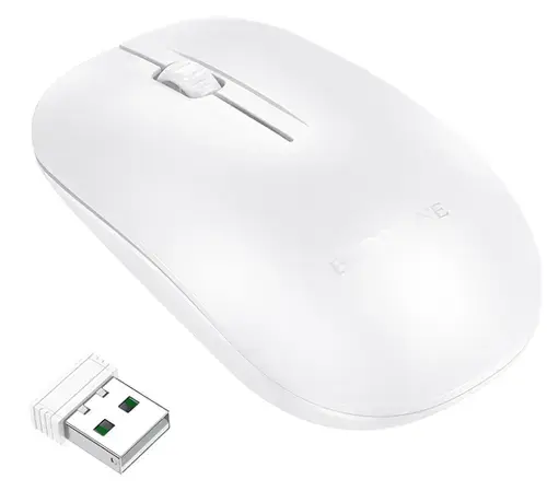 Mouse Wireless Borofone BG14 Planet, 1000dpi, Alb
