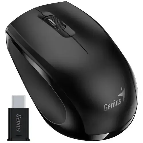Mouse Wireless Genius NX-8006S, 1200 dpi, Wireless 2.4GHz, Receiver USB-C (Negru)