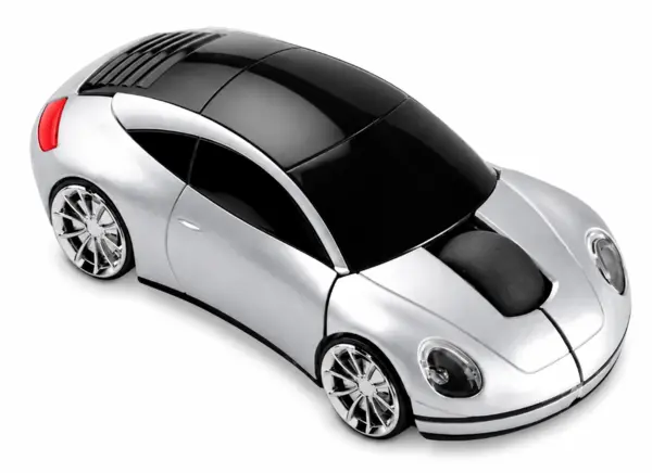 Mouse wireless in forma de masina GRI