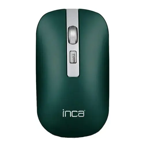 Mouse Wireless Inca IWM-531RY, 2.4 GHz, Bluetooth, Optic, 1600 dpi (Verde)