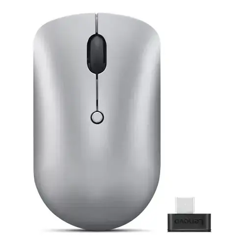 Mouse wireless Lenovo 540, USB-C (Gri deschis)