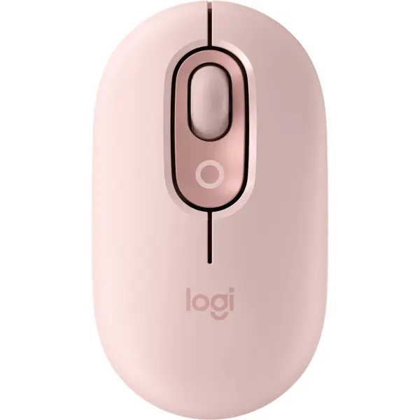 Mouse wireless Logitech Pop Emoji, Bluetooth, Rose