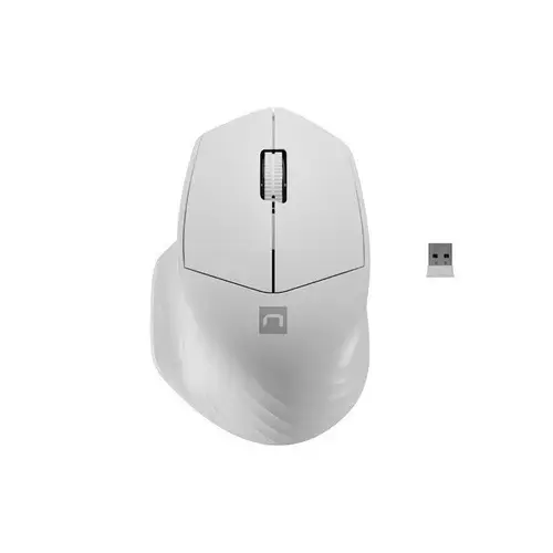 Mouse wireless Natec NMY-1972, 1600 DPI (Alb)