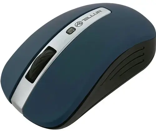 Mouse Wireless Optic Tellur Basic, USB, 1600 DPI (Albastru)