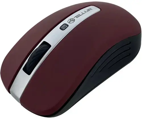 Mouse Wireless Optic Tellur Basic, USB, 1600 DPI (Rosu)