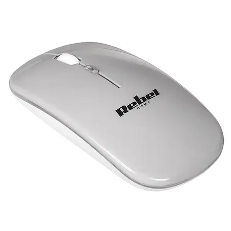 Mouse wireless Rebel WM210, 1600 dpi, USB (Argintiu)