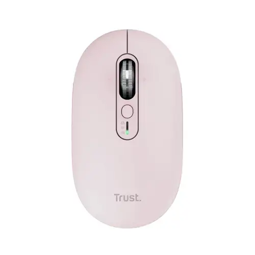 Mouse wireless Trust Seron Hyperscroll, rezolutie maxima 3200 DPI, Roz