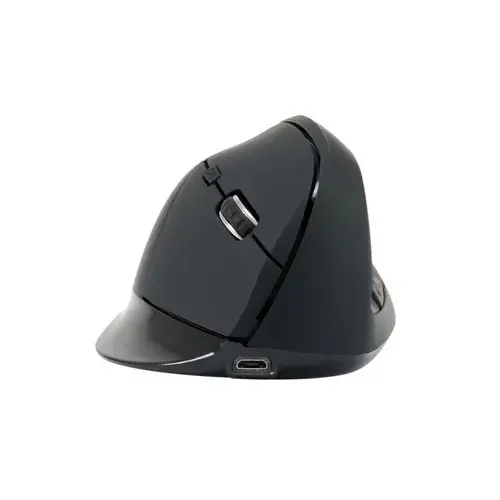 Mouse Wireless vertical Conceptronic LORCAN03B, Bluetooth 5.2, Optic, 1600 DPI (Negru)