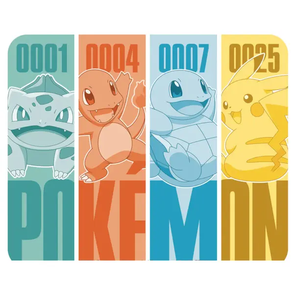 Mousepad Flexibil Pokemon - Kanto Starters