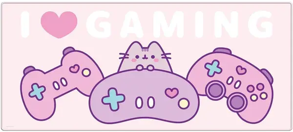 Mousepad Pyramid Animation: Pusheen - I Love Gaming