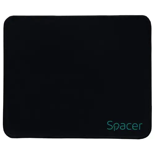 Mousepad Spacer, cauciuc si material textil, 220 x 180 x 2 mm, negru, SP-PAD-S