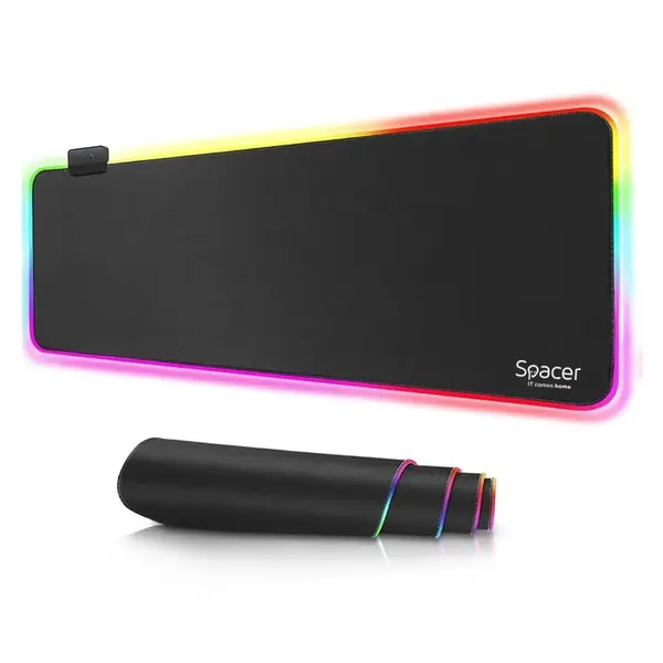 Mousepad Spacer RGB gaming 1.8 lungime Mousepad Spacer RGB gaming 1.8 lungime