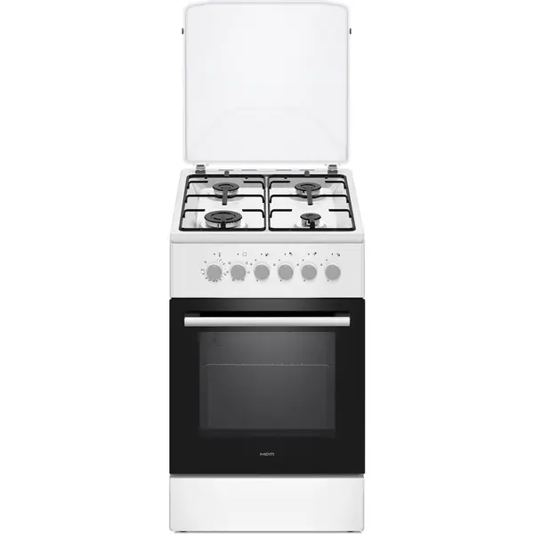 MPM Aragaz pe gaz MPM MPM-56-KGM-04, cuptor electric, 4 arzatoare, 58 L, Alb