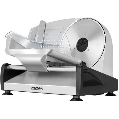 MPM Feliator electric profesional MPM MKR-04M, Putere 150W, Lama otel inoxidabil de 19cm, Culoare gri