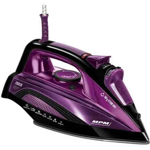 MPM Fier de calcat MPM MZE-21RS, 2800 W, talpa ceramica, Negru-Violet