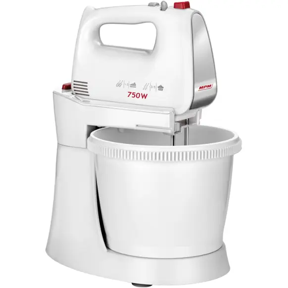 MPM MPM MMR-20Z Mixer cu bol Rotativ, 750W, Alb