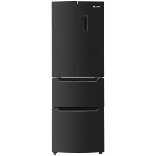 MPM Side by Side MPM 351-SBF-07, French Door, 320L, Clasa E, H 186 cm, dark inox