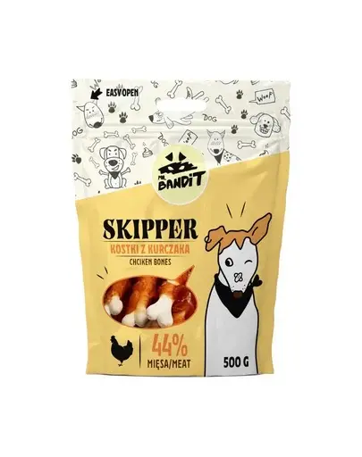 MR. BANDIT Skipper Cuburi snack de pui pentru caini 500 g