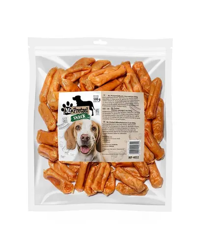 MR. PRETZEL Cârnați cu pui gustare pentru câini 500 g