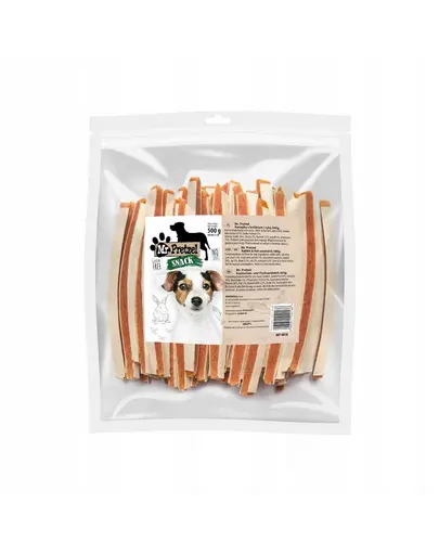 MR. PRETZEL Fâșii iepure și cod pentru câini 500 g