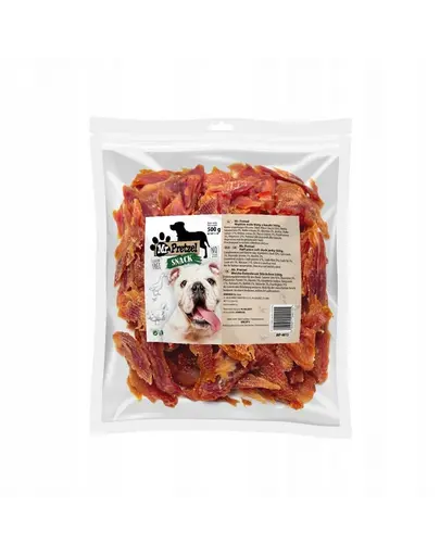 MR. PRETZEL Fâșii moi rață 500 g recompensă pentru câini