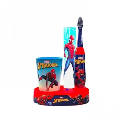 Mr.White set voiaj Spider-Man periuta+pahar+pasta dinti aroma menta, 75ml Zephyr Labs